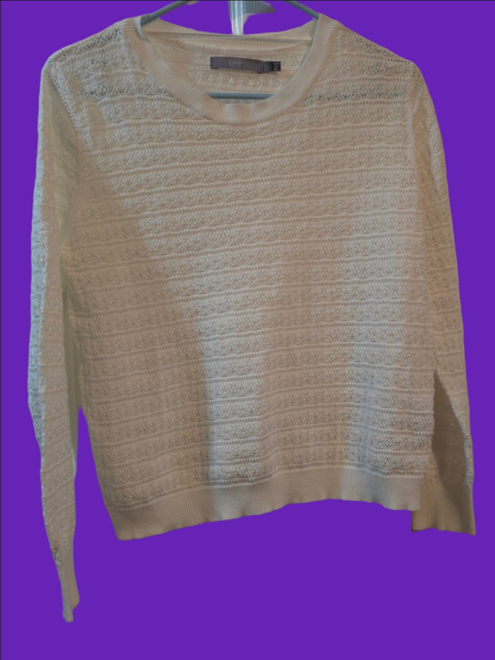 4/$67 Deal! B.Young Cream Crewneck Sweater